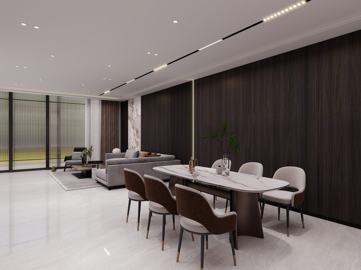 Bamboo crystal panel interior