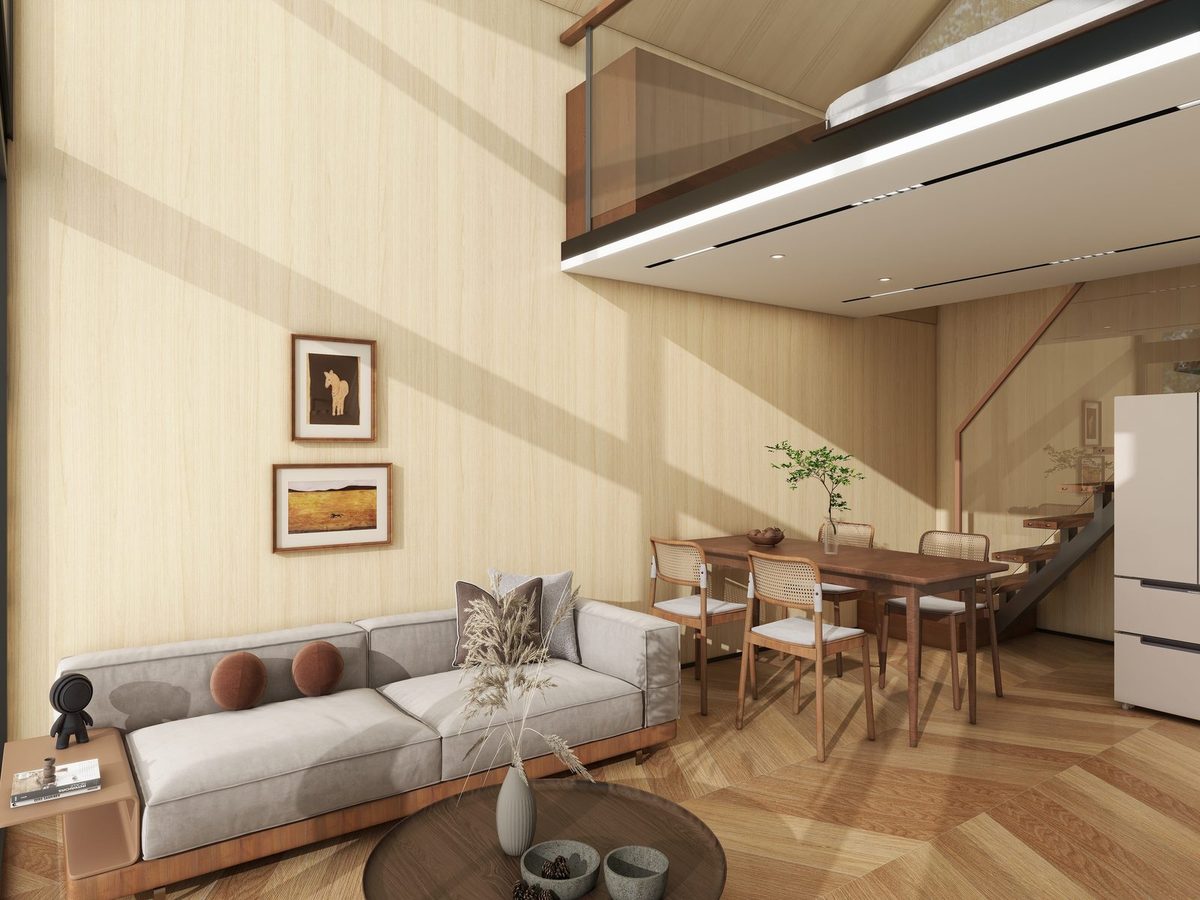 Bamboo crystal panel residential